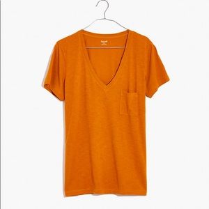 Madewell Whisper Cotton V-neck Pocket Tee